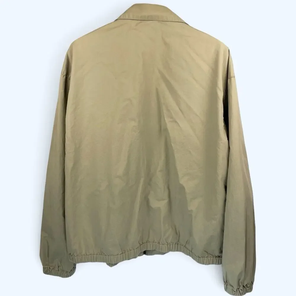 Vintage Polo Ralph Lauren Golf Harrington Men's Jacket Beige Large